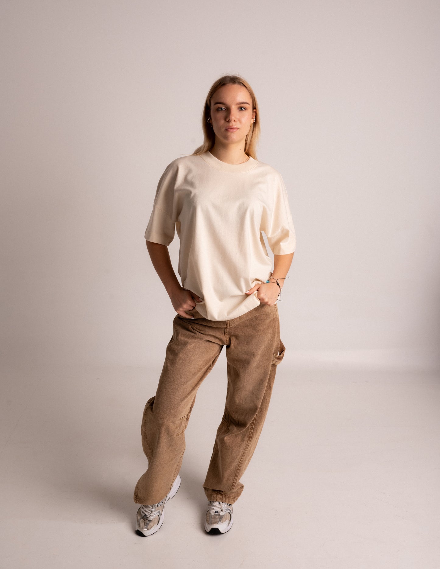 "INFEAR" TEE IN NATURAL